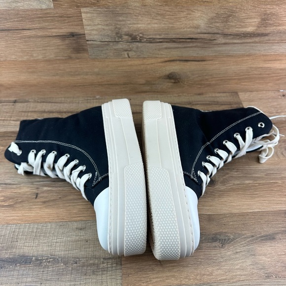 Cristianzerotre CRO3 Calipso 300 Canvas Black Chunky Platform Boots Unisex - Picture 6 of 8